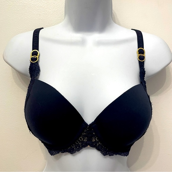 Stella MacCartney Smooth & Lace Contour Plunge Bra - Picture 2 of 9